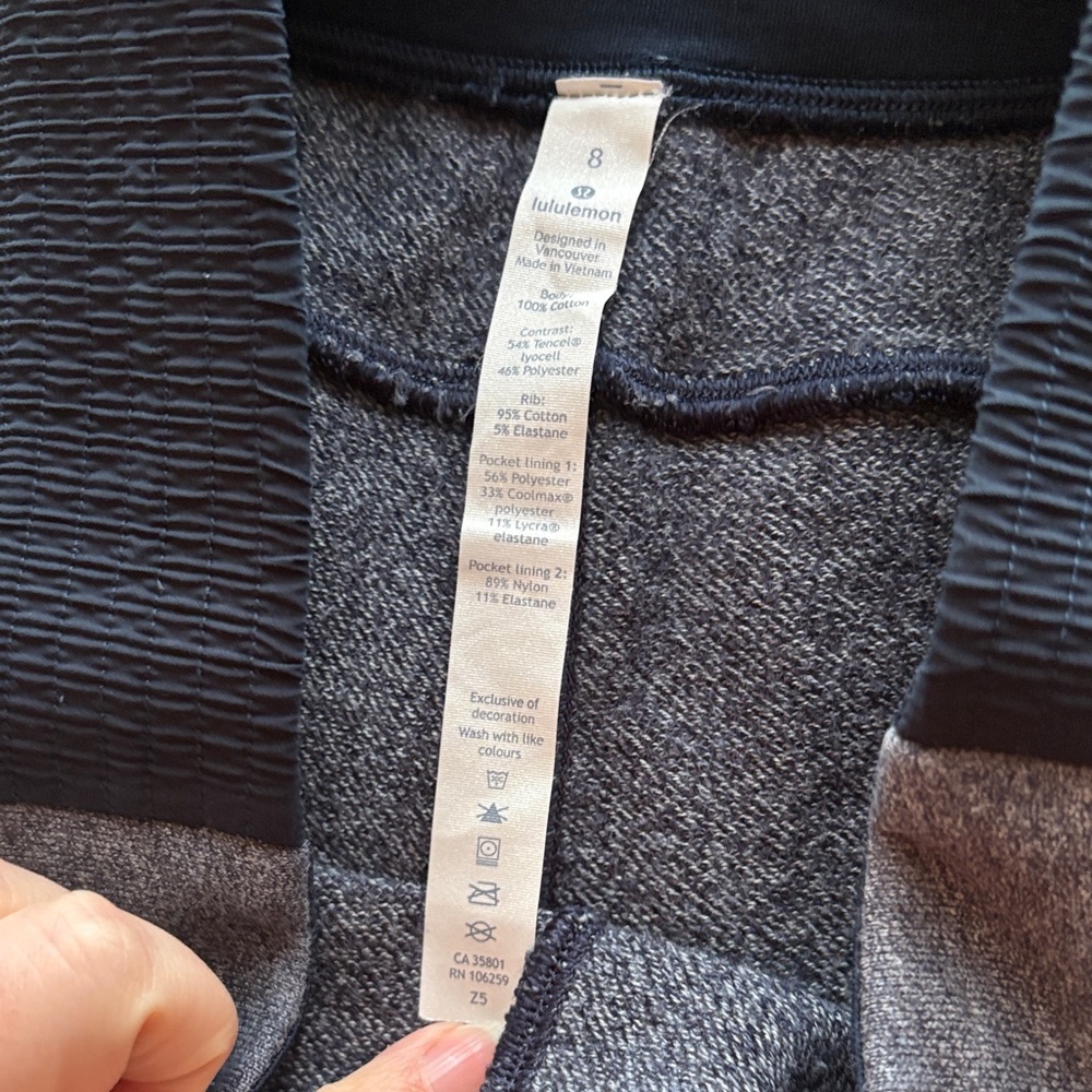 LULULEMON Cool and Collected Heather Blue Joggers - Picture 8 of 14